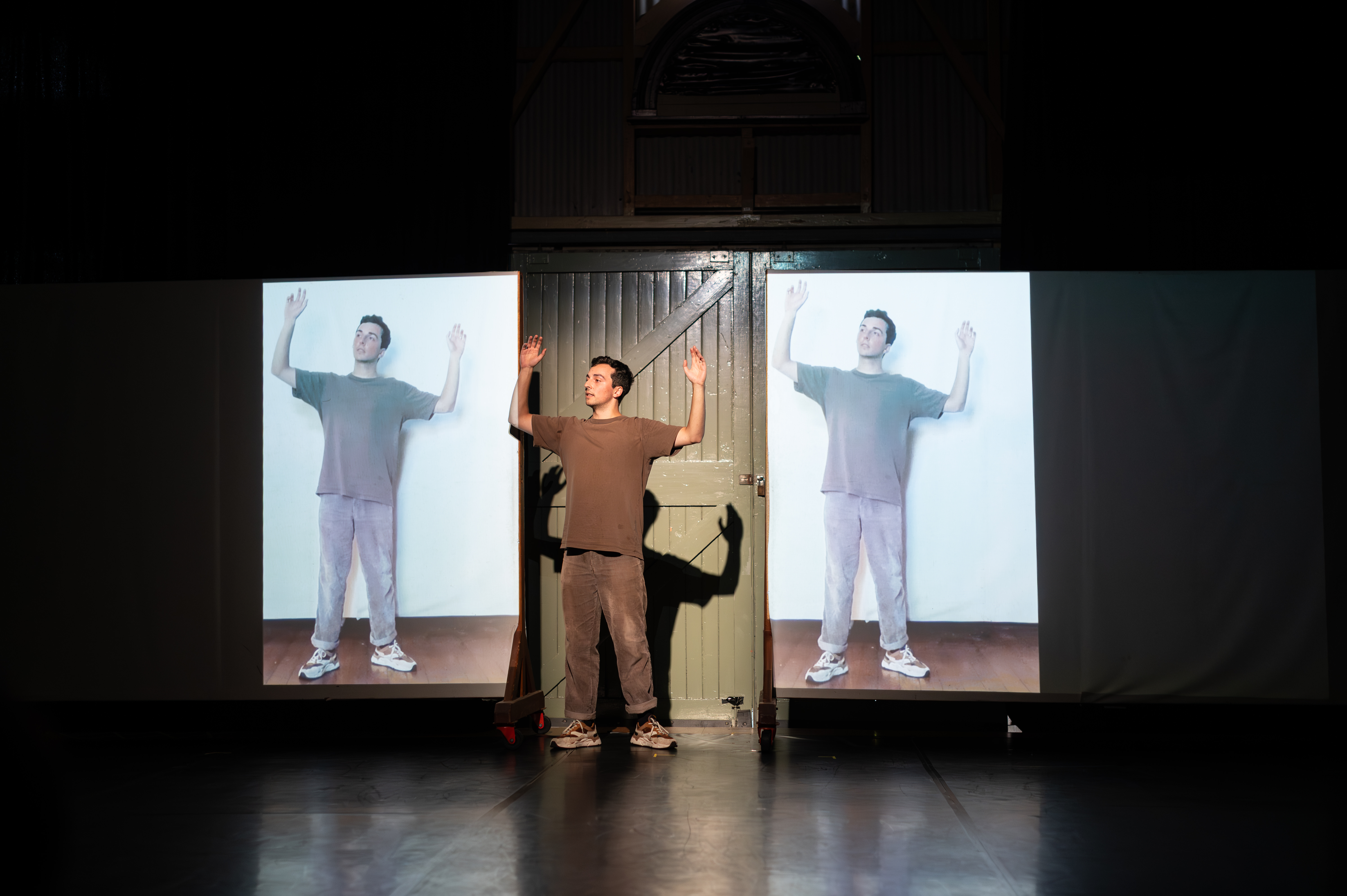 Nasim Patel performing at the 2026 Experimental Choreographic Lab Showing 