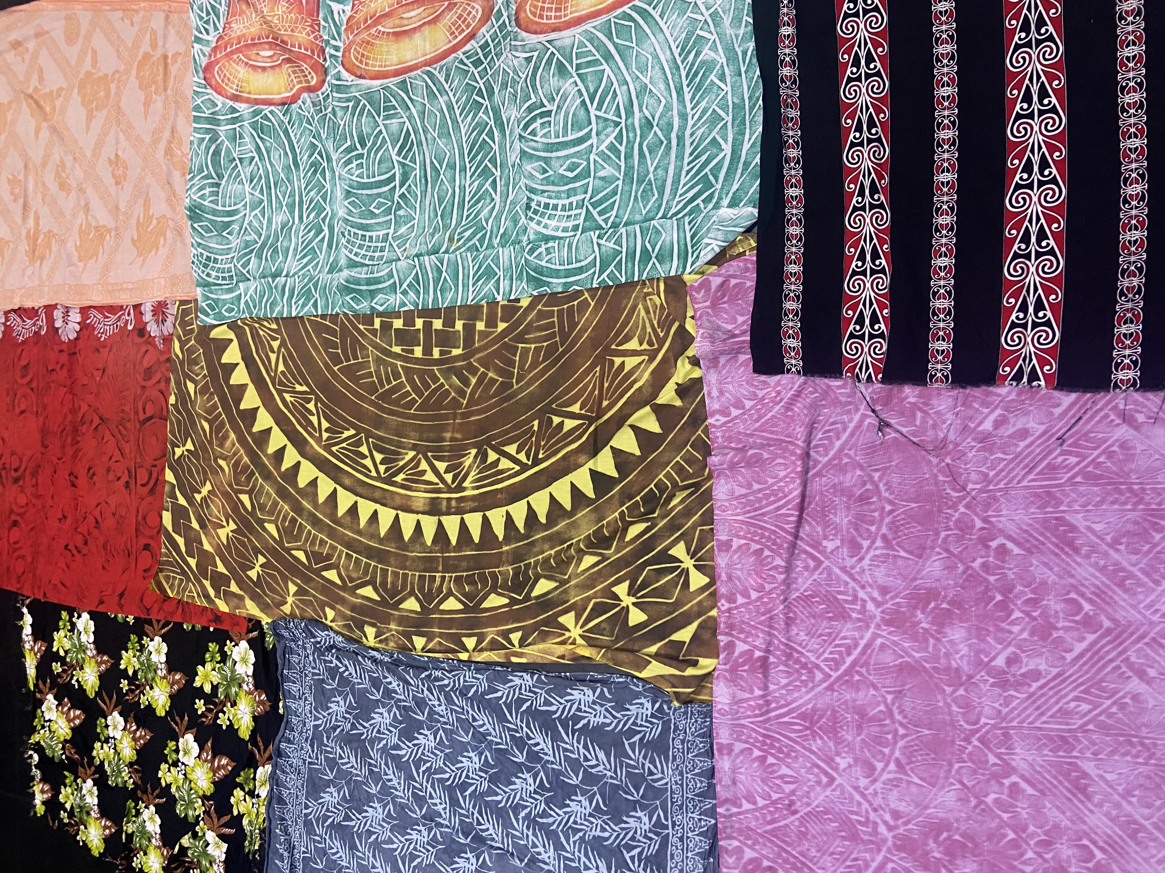Various patterned fabrics